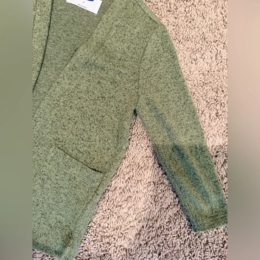Old Navy Green Open-Front Knit Cardigan